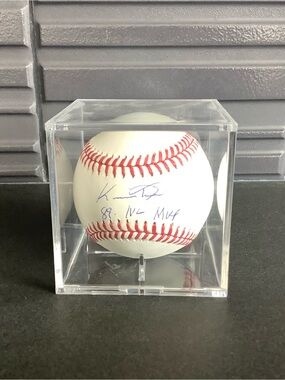Tristar Authentic Kevin Mitchell Autographed Baseball in Clear Display Case